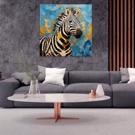 Obraz na plátne Portrét zebry