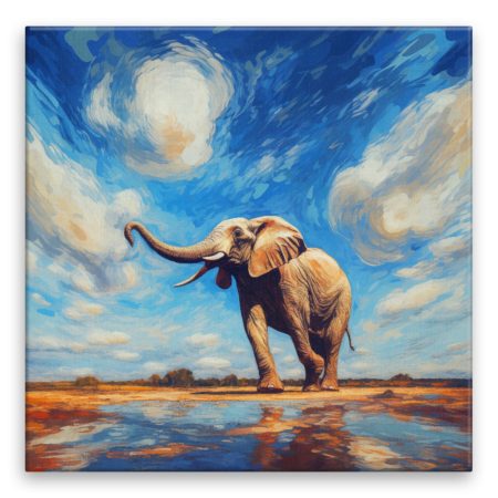 FotoObraz na plátne Slon na safari