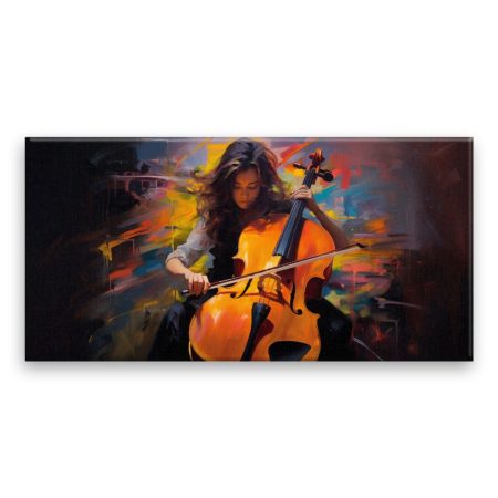 FotoObraz na plátne Výuka hry na cello
