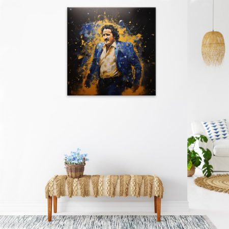 Obraz na plátne Pablo Escobar v modré