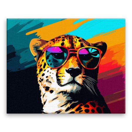FotoObraz na plátne Gepard s brýlemi