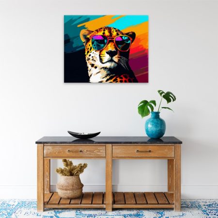 Obraz na plátne Gepard s brýlemi