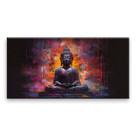 FotoObraz na plátne Buddha před chrámem