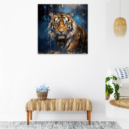 Obraz na plátne Tygr cítí kořist